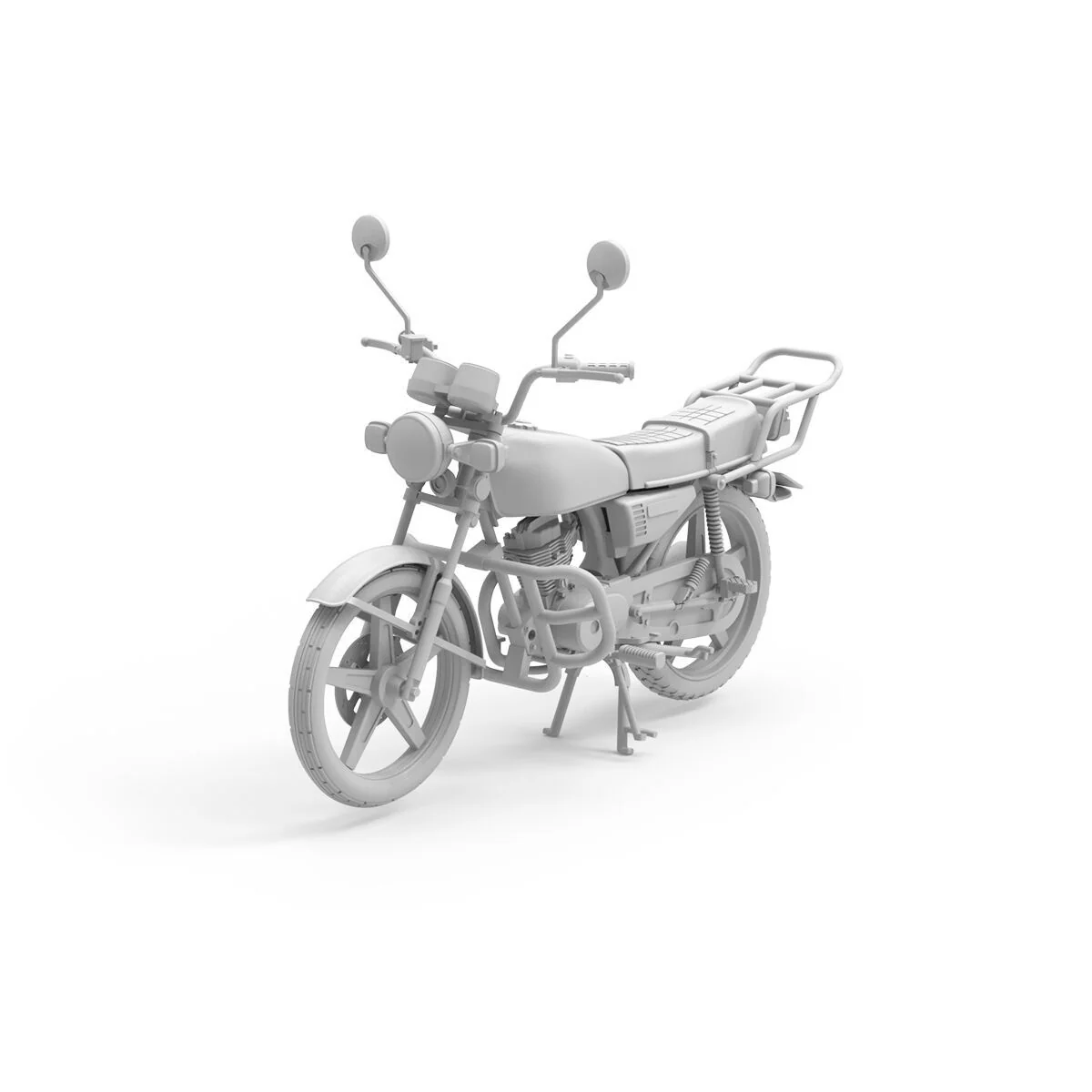 AK Interactive 1/35 CG125 Japanese Motorcycle Plastic Model Kit - Image 2