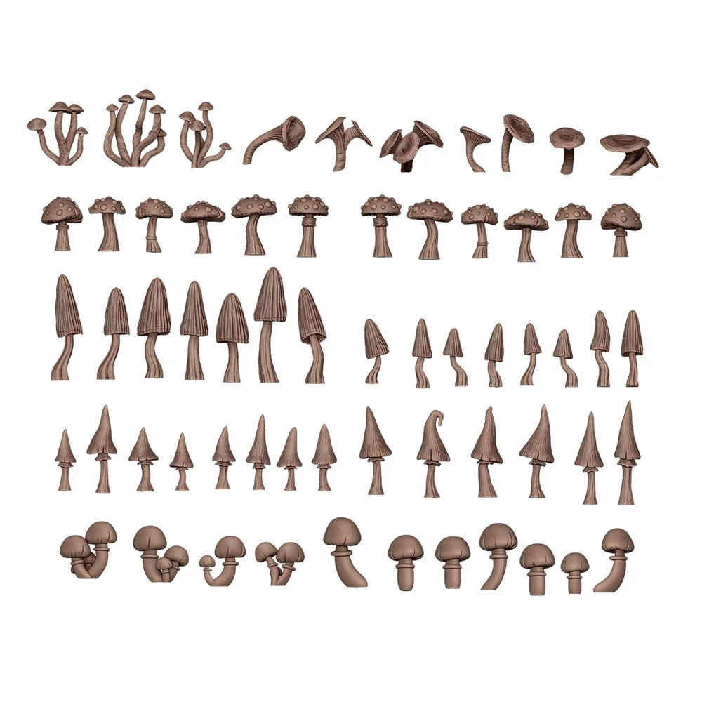 AKBIT0005 AK Interactive - Basing Bits - Forest Mushrooms - 63 Pieces - Image 3