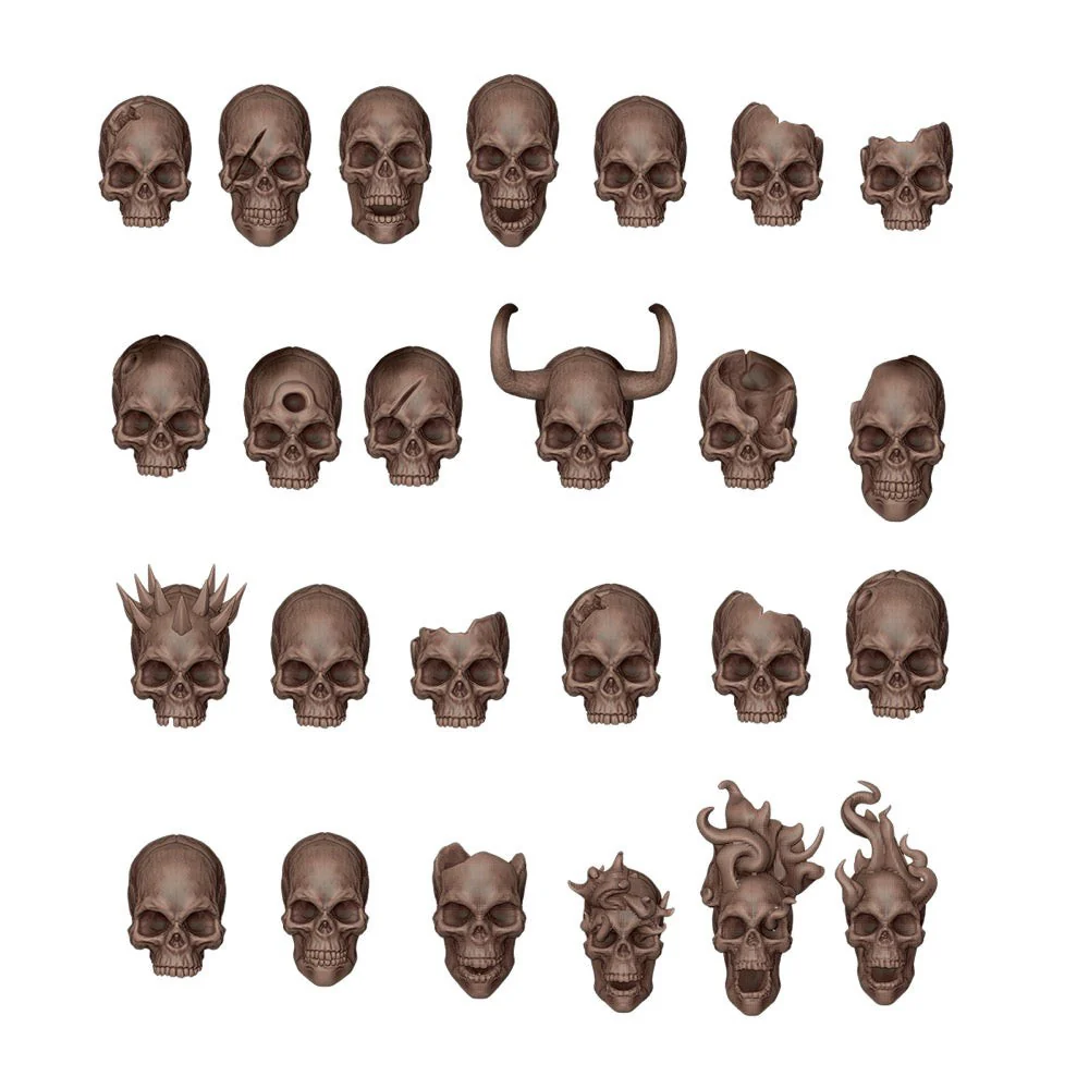 AKBIT0009 AK Interactive - Basing Bits - Skulls - 72 Pieces - Image 3
