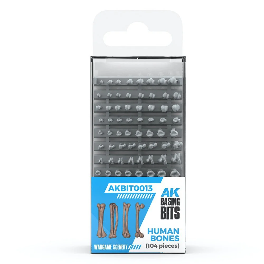 AKBIT0013 AK Interactive - Basing Bits - Human Bones - 120 Pieces