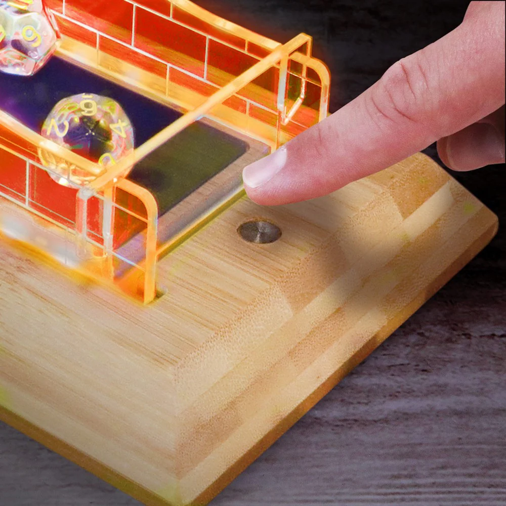 ENHANCE Tabletop LED Dice Tower and 7pc Clear Dice Set - Image 4