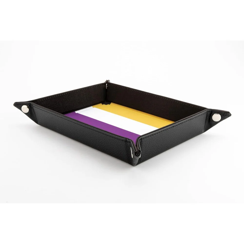 Fanroll: Pride Fold Up Velvet Dice Tray: Nonbinary - Image 2