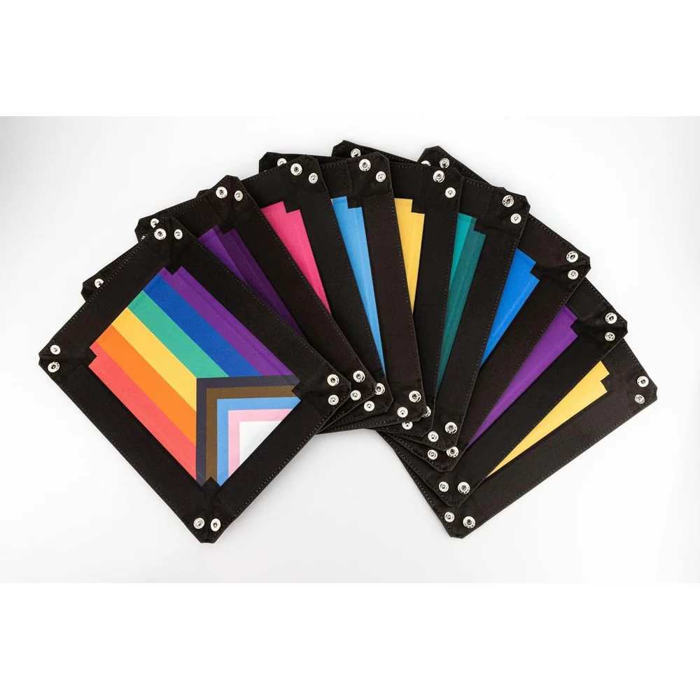 Fanroll: Pride Fold Up Velvet Dice Tray: Nonbinary - Image 5