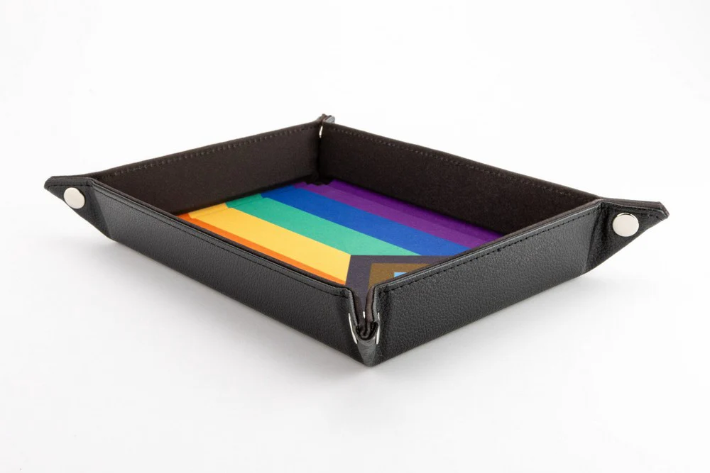 Fanroll: Pride Fold Up Velvet Dice Tray: Rainbow Flag - Image 3