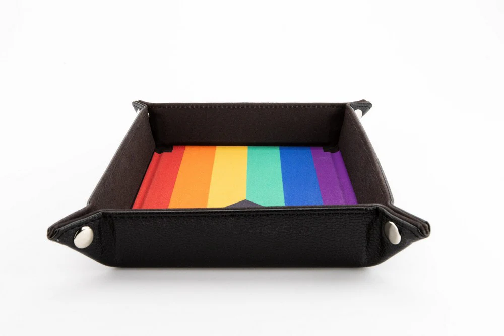 Fanroll: Pride Fold Up Velvet Dice Tray: Rainbow Flag - Image 4