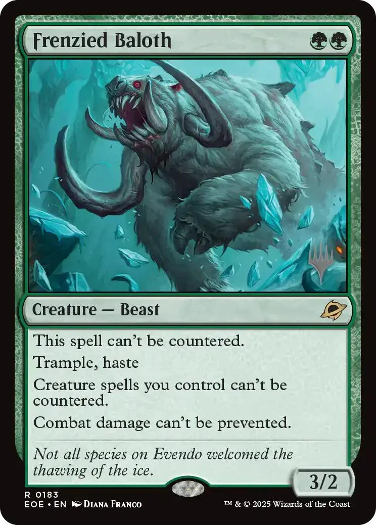 Frenzied Baloth (Promo Pack) [Edge of Eternities Promo Pack]