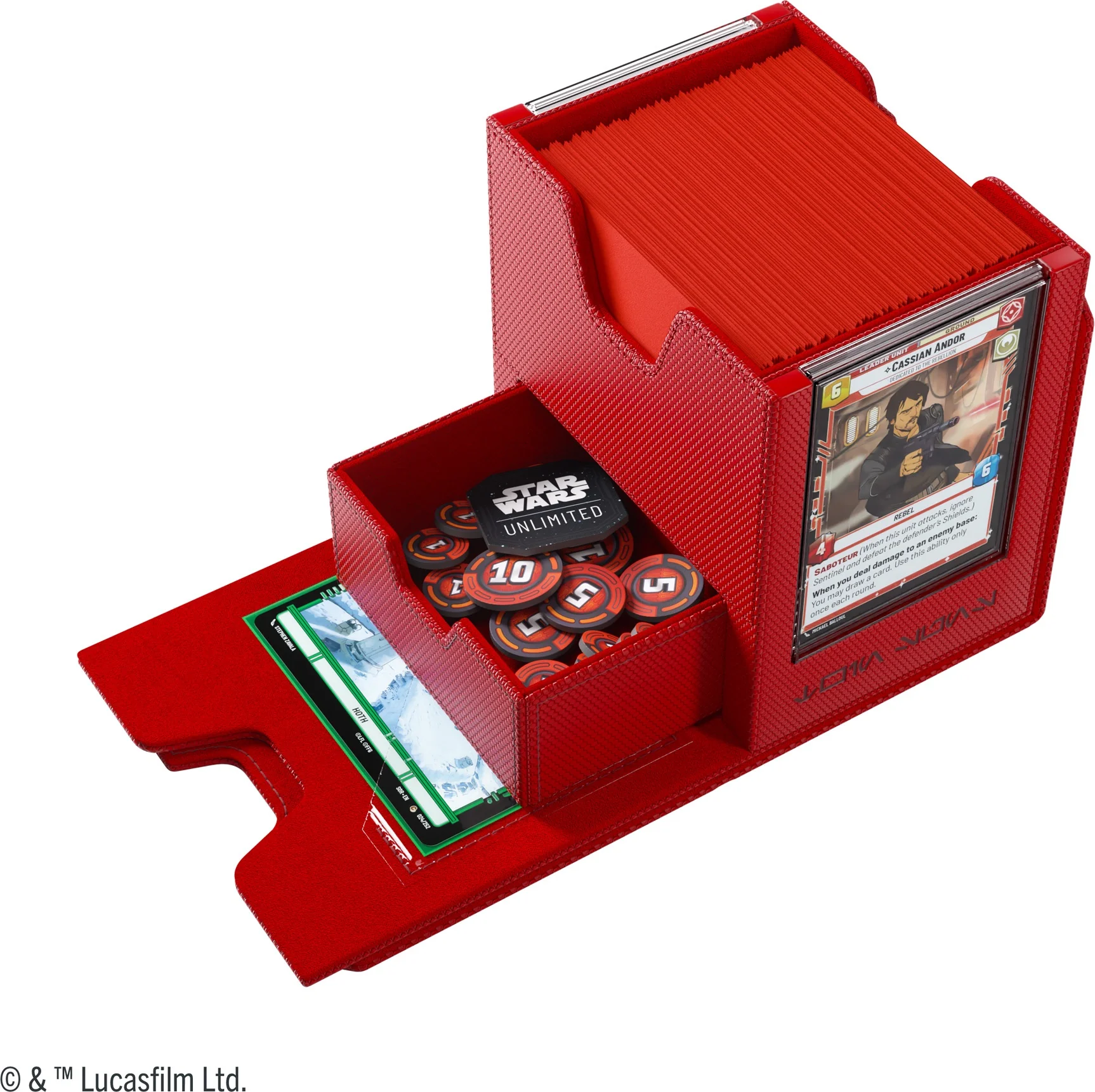 Gamegenic Star Wars Unlimited Twin Suns Deck Pod - Red - Image 4
