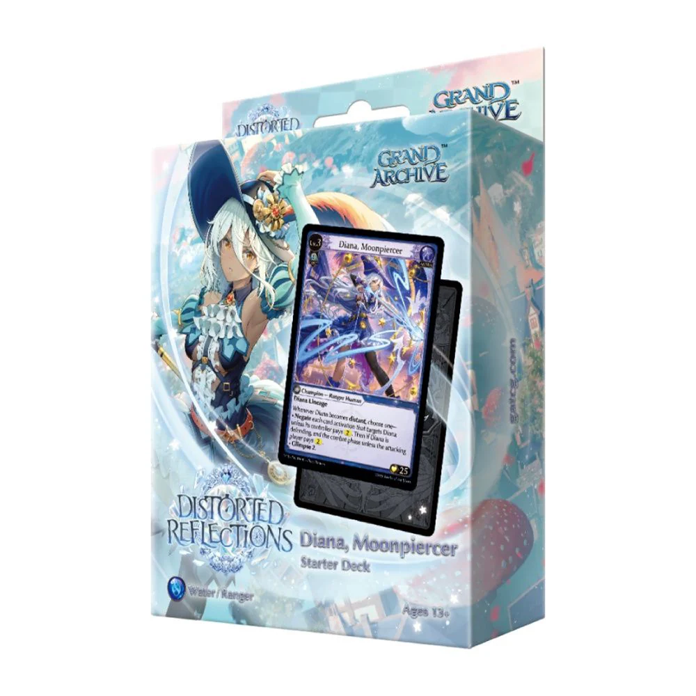 Grand Archive TCG: Distorted Reflections – Starter Deck Display – Diana, Moonpiercer