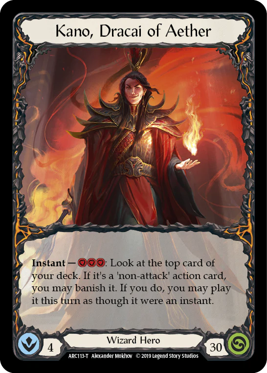 Kano // Kano, Dracai of Aether [ARC114-T // ARC113-T] (Arcane Rising)  1st Edition Normal - Image 2