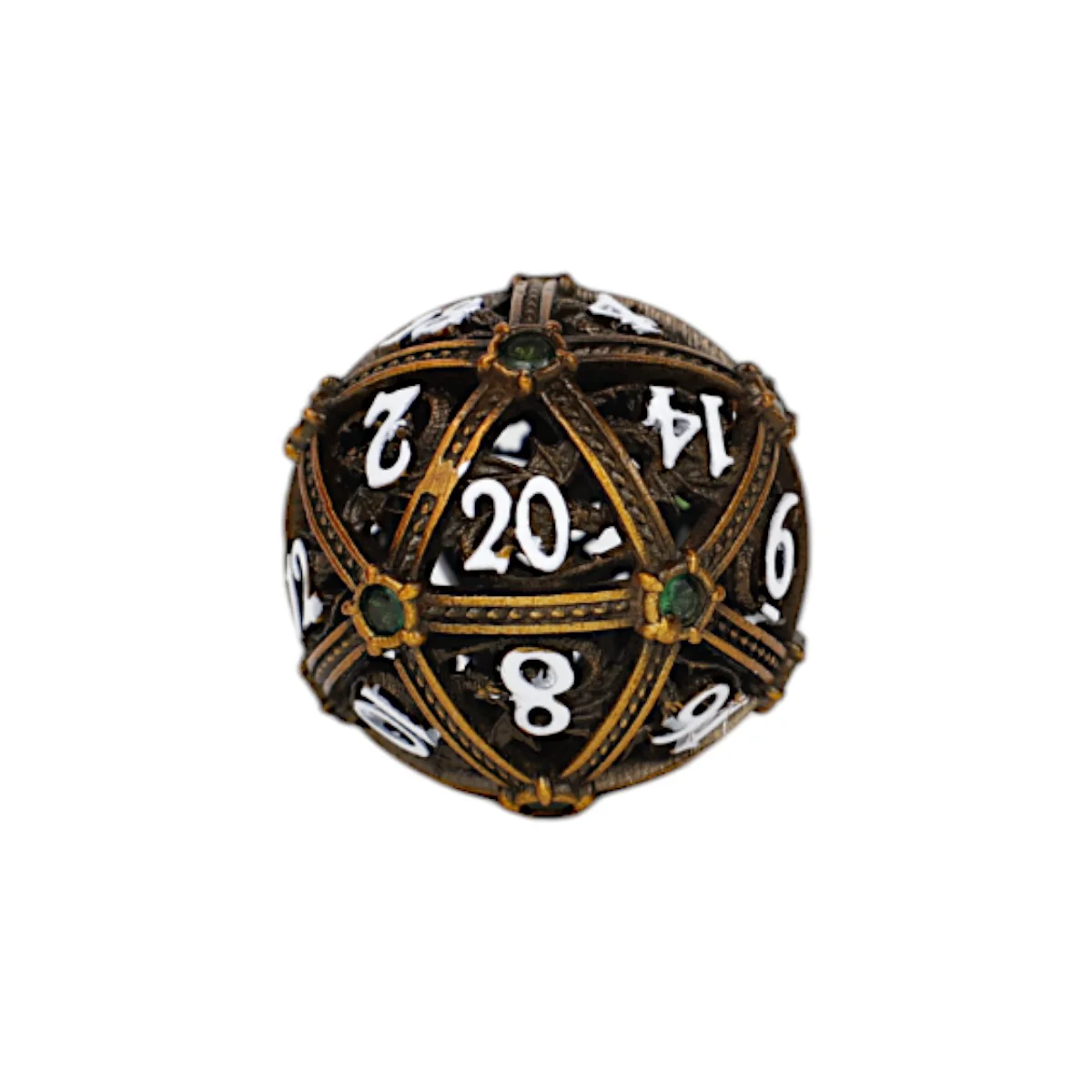 LPG Dice Hoard Guardian Dice Set Ancient Bronze/Green - Image 4