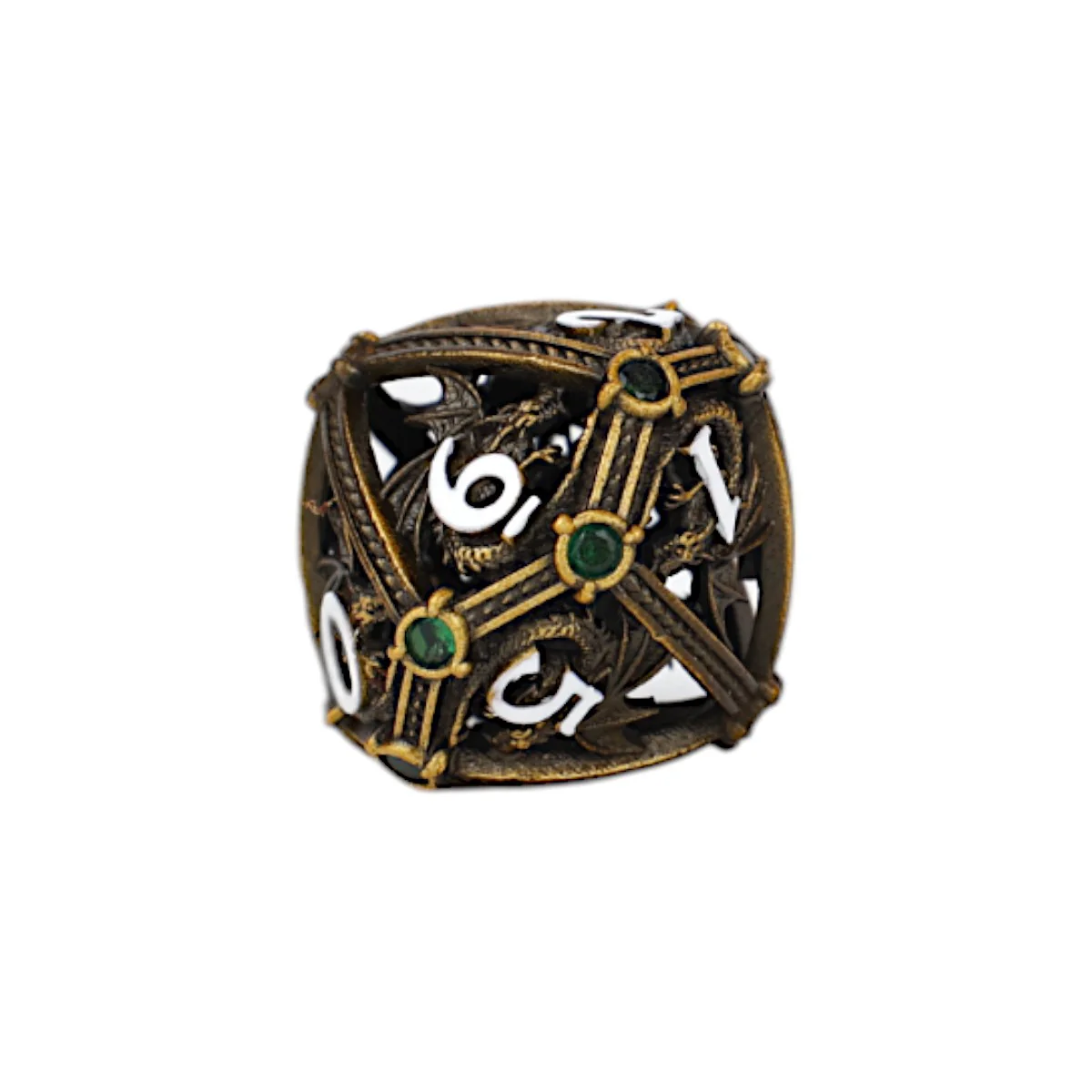 LPG Dice Hoard Guardian Dice Set Ancient Bronze/Green - Image 7