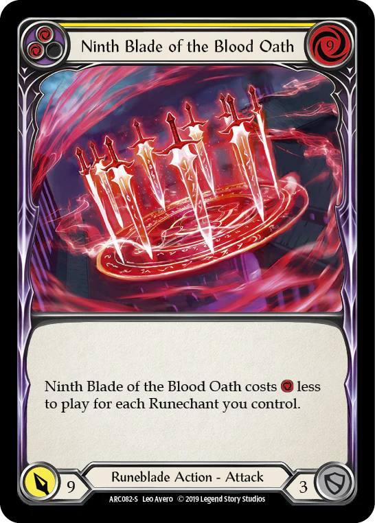 Ninth Blade of the Blood Oath [ARC082-S] (Arcane Rising)  1st Edition Normal