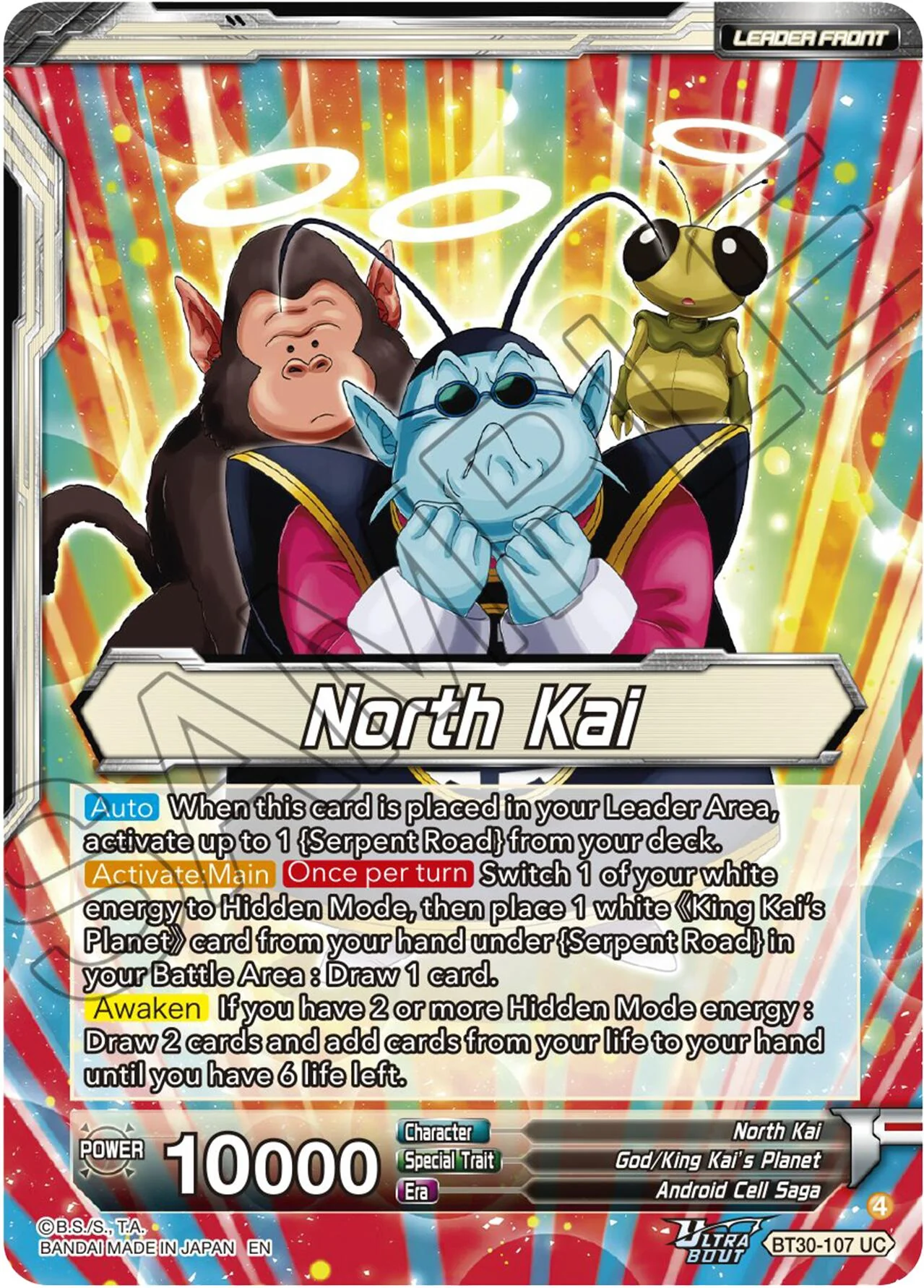 North Kai // North Kai, Ultra Teachings (BT30-107) [Three Glorious Fighters] - Image 2