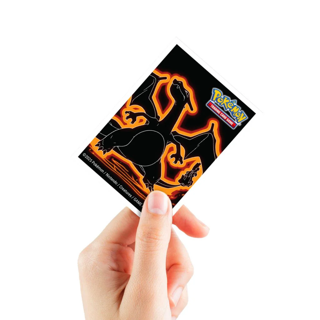 Pokemon Neon Kanto 105ct APEX Deck Protector Sleeves Charizard - Image 2