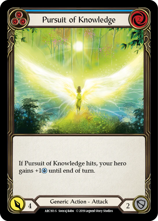 Pursuit of Knowledge [ARC161-S] (Arcane Rising)  1st Edition Rainbow Foil