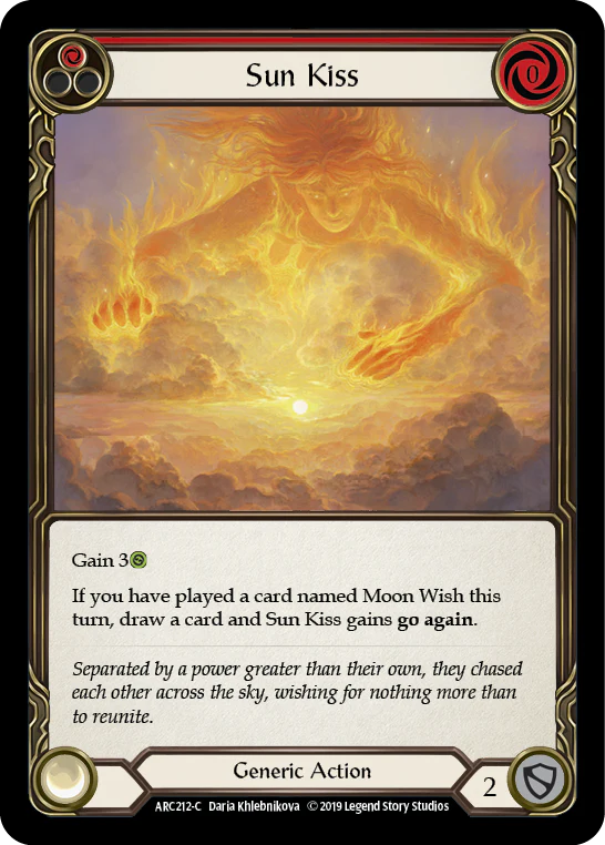 Sun Kiss (Red) [ARC212-C] (Arcane Rising)  1st Edition Rainbow Foil