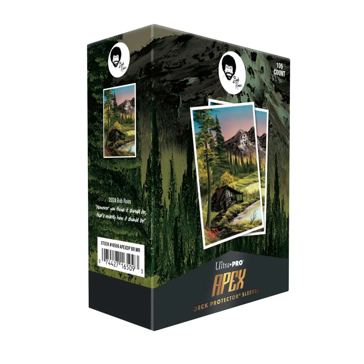 Ultra Pro: UP16509 Bob Ross Mountain Retreat 105ct APEX Deck Protector Sleeves - Image 2