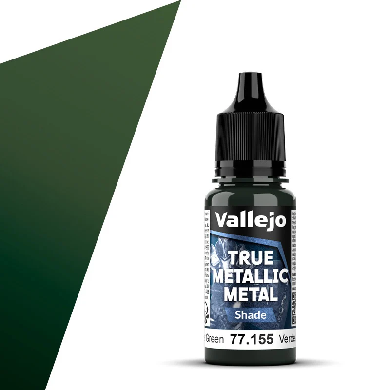 Vallejo - True Metallic Metal - Amber Green 18ml (Shade) - Image 2