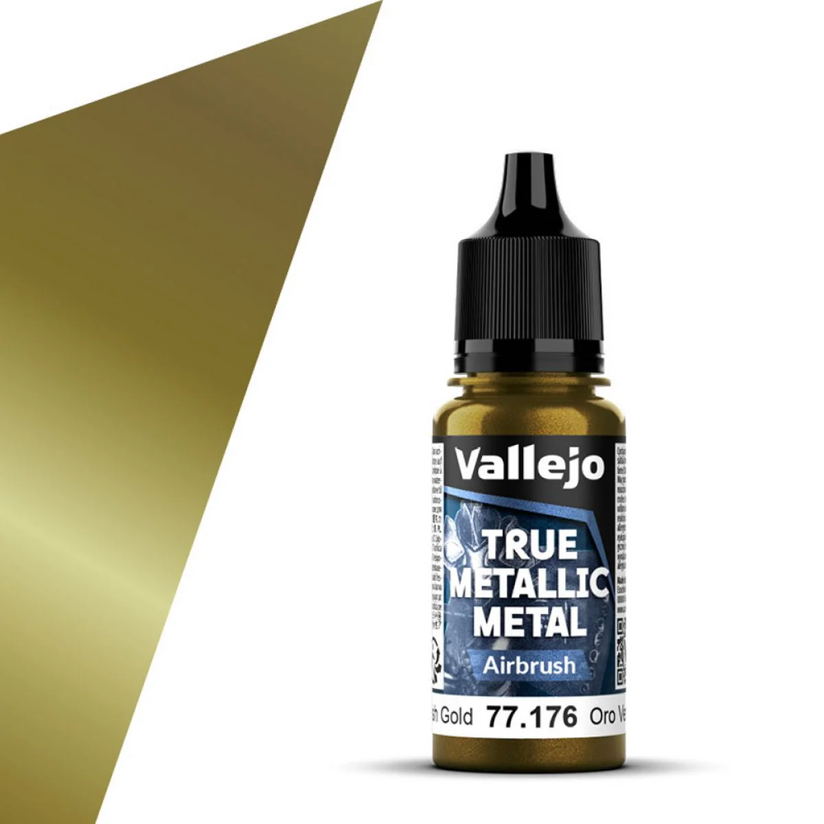 Vallejo - True Metallic Metal - Greenish Gold 18ml (Airbrush) - Image 2