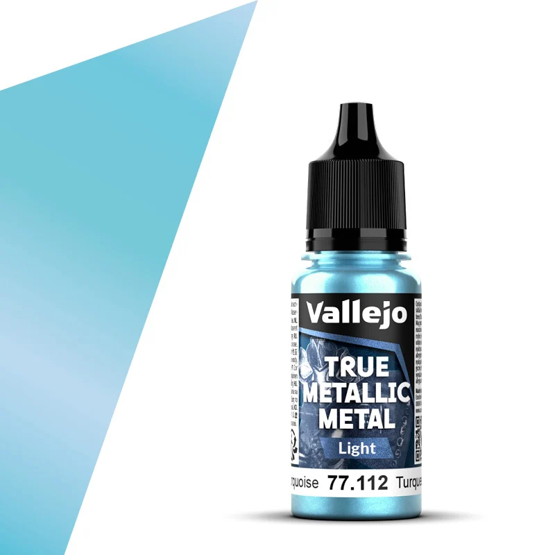 Vallejo - True Metallic Metal - Hydra Turquoise 18ml (Light) - Image 2