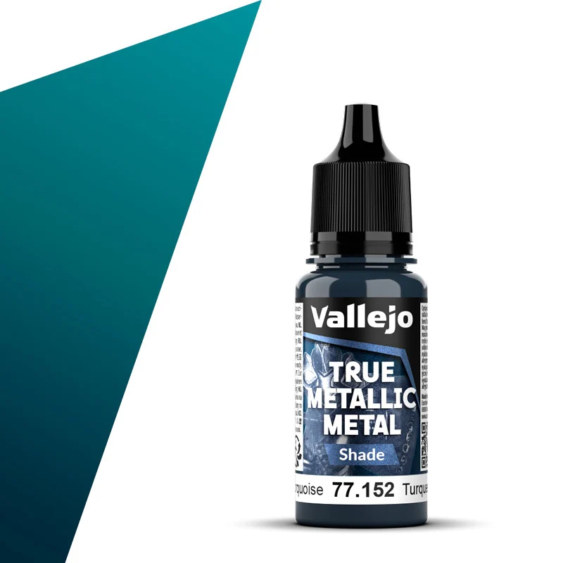 Vallejo - True Metallic Metal - Hydra Turquoise 18ml (Shade) - Image 2