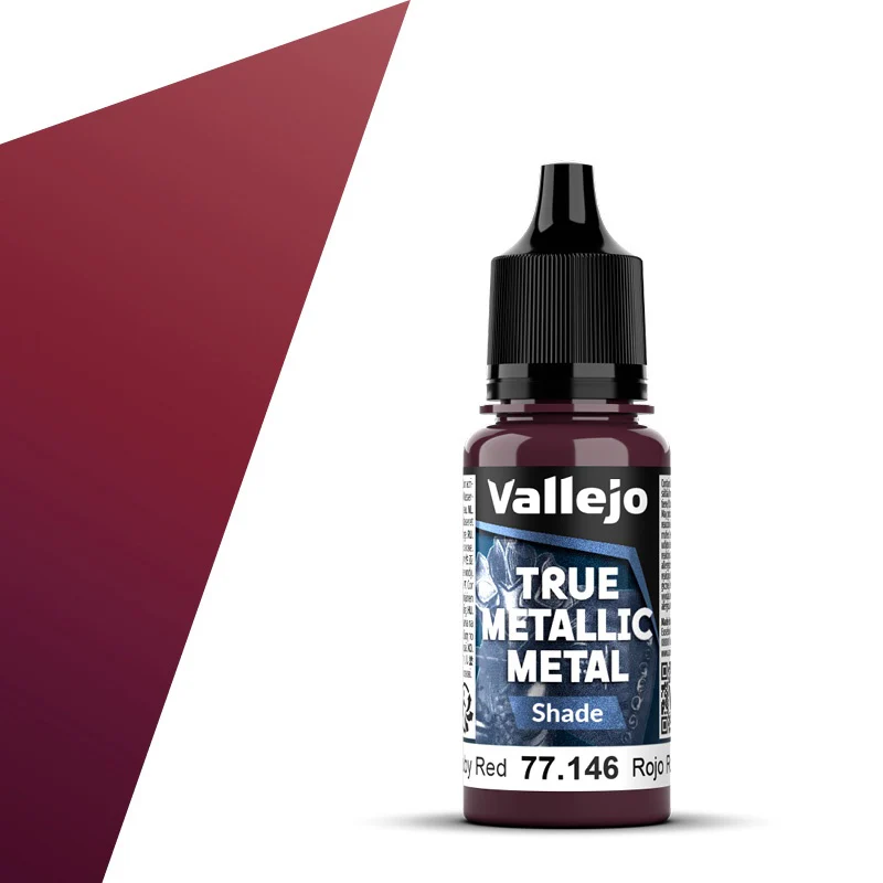 Vallejo - True Metallic Metal - Ruby Red 18ml (Shade) - Image 2