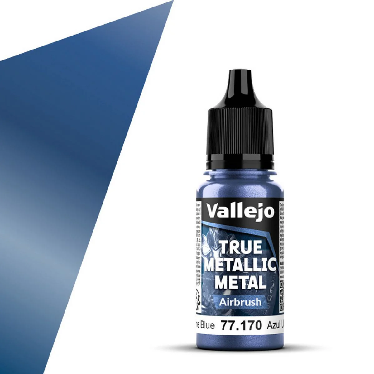 Vallejo - True Metallic Metal - Ultramarine Blue 18ml (Airbrush) - Image 2