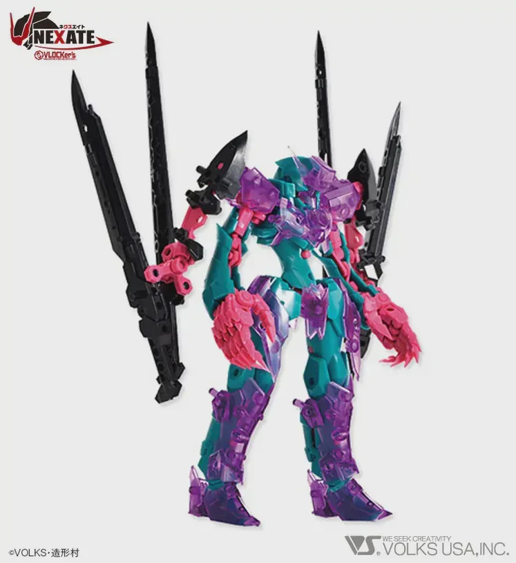 VLOCKer's NEXATE PRIME V-RAID Green/Clear Purple ver. Plastic Model Kit - Image 3