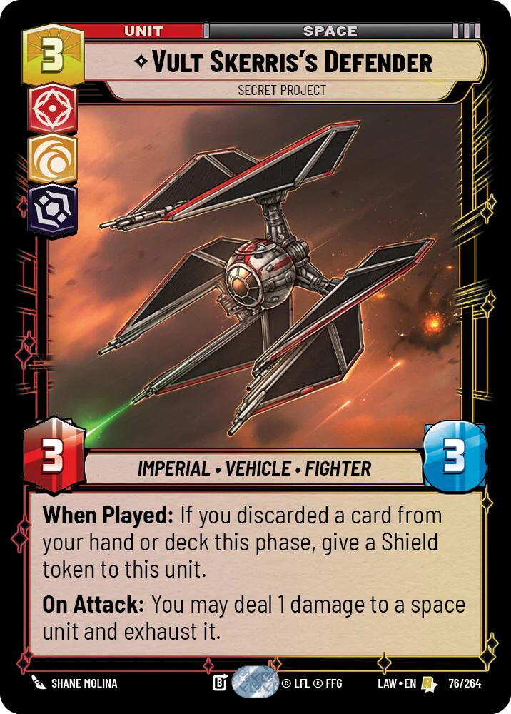 Vult Skerris's Defender - Secret Project (76/264) (76/264) [A Lawless Time]
